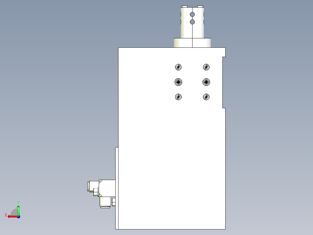 德克斯TUNKERS气缸数模SZV_1_40_B_T12_TUENKERS后视图