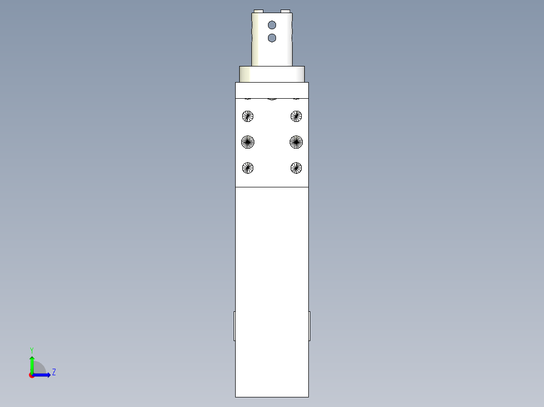 德克斯TUNKERS气缸数模SZV_1_40_B_T12_TUENKERS左视图