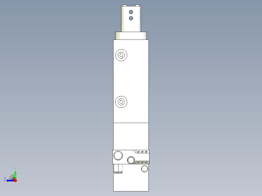 德克斯TUNKERS气缸数模SZV_1_40_B_T12_TUENKERS右视图