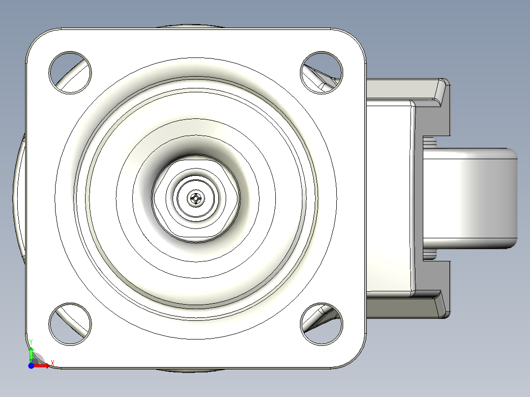 GD-F系列福马脚轮前视图