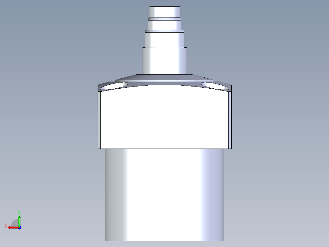 KOSMEKLC0402-GxM-E多系列多零件图纸模型后视图