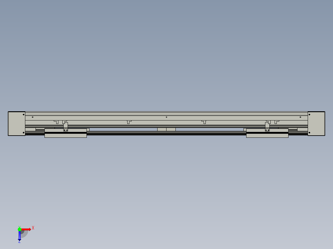 威洛博双电机滑台-VF14D2-S200-BLR-P40-C6俯视图