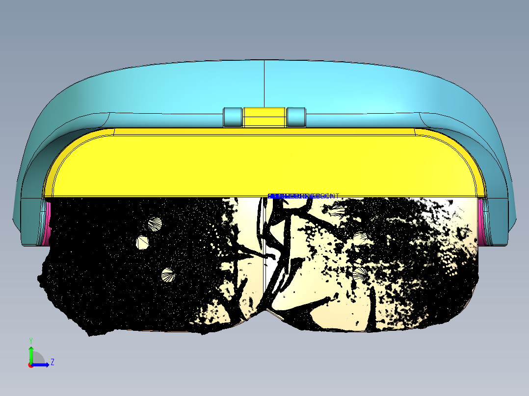VR眼镜 三维模型左视图