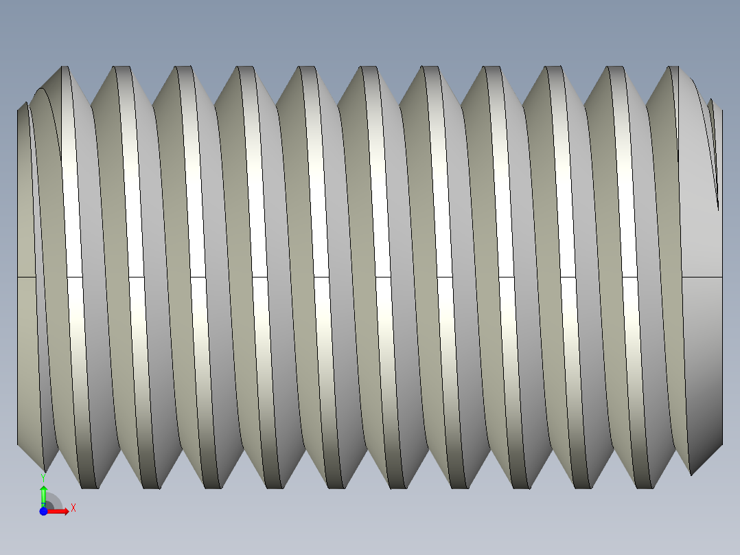 DIN 913-ISO 4026 固定螺钉-M12 L=20.STEP前视图