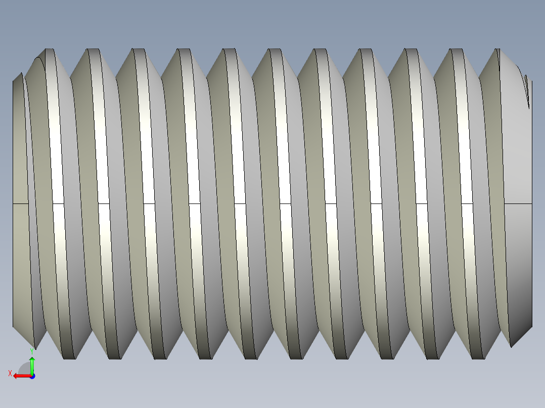 DIN 913-ISO 4026 固定螺钉-M12 L=20.STEP后视图