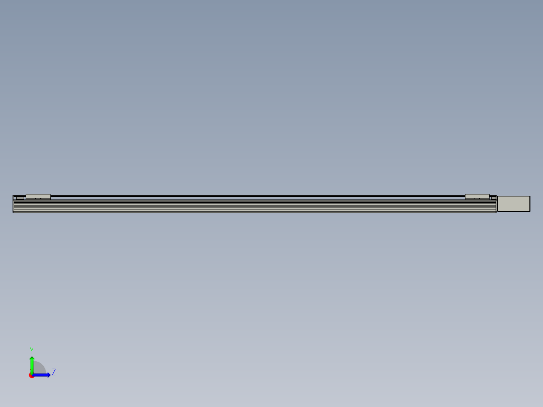 直线模组WG-LHB12-S1950-BL设计图纸左视图