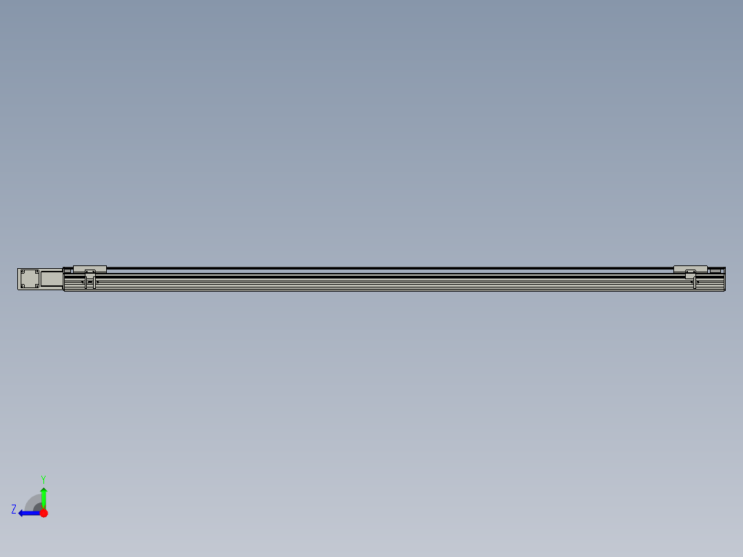直线模组WG-LHB12-S1950-BL设计图纸右视图