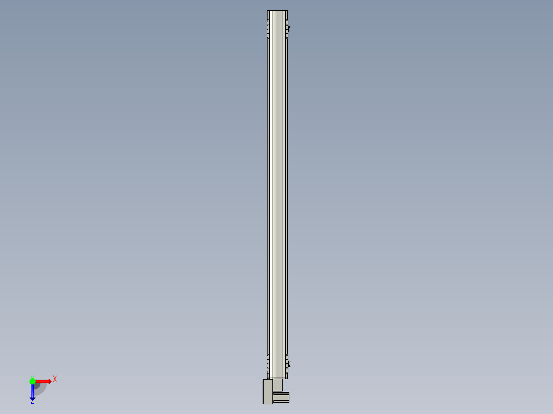 直线模组WG-LHB12-S1950-BL设计图纸俯视图