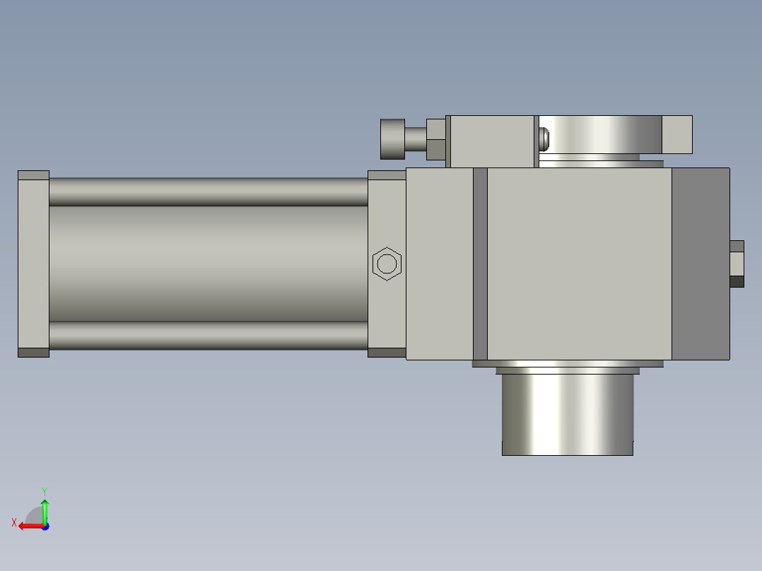 旋转气爪PRC60H-90后视图
