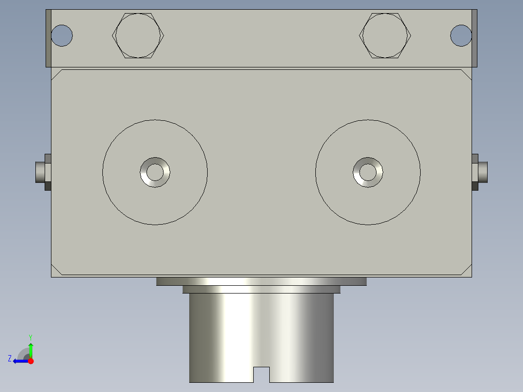 旋转气爪PRC60H-90右视图