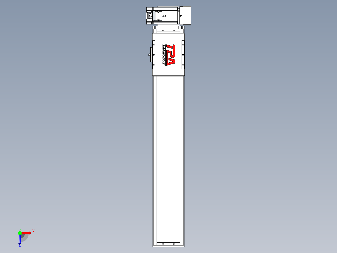 同步带全封闭直线模组TPA-HCB-110D-90-L550-LU-Y-P40-N3俯视图