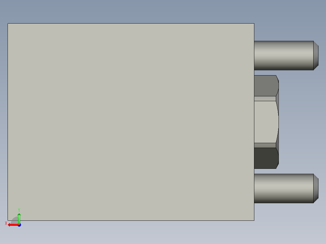 KOSMEKJKB0x0-0S多系列多零件图纸模型后视图