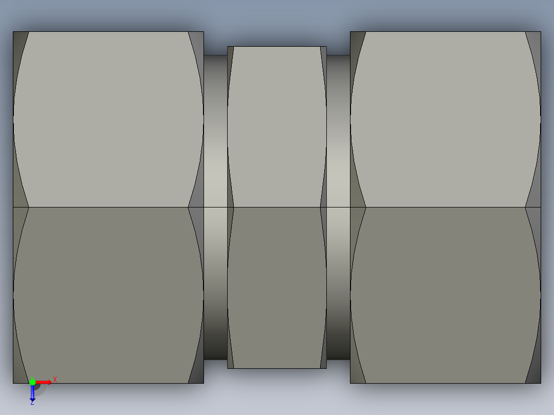 卡套式工业通用硬管接头EO Union G38S71俯视图