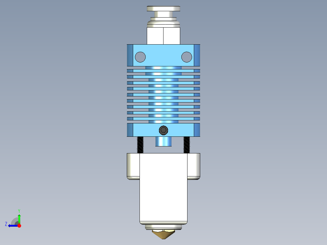 来自中国的 550C 热头 - 粗略模型右视图