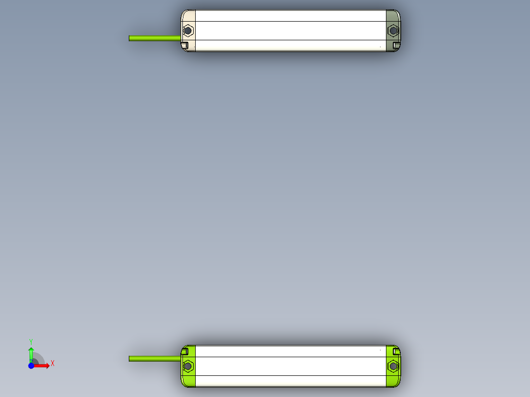 安全_区域传感器H2TLS1210_3D前视图