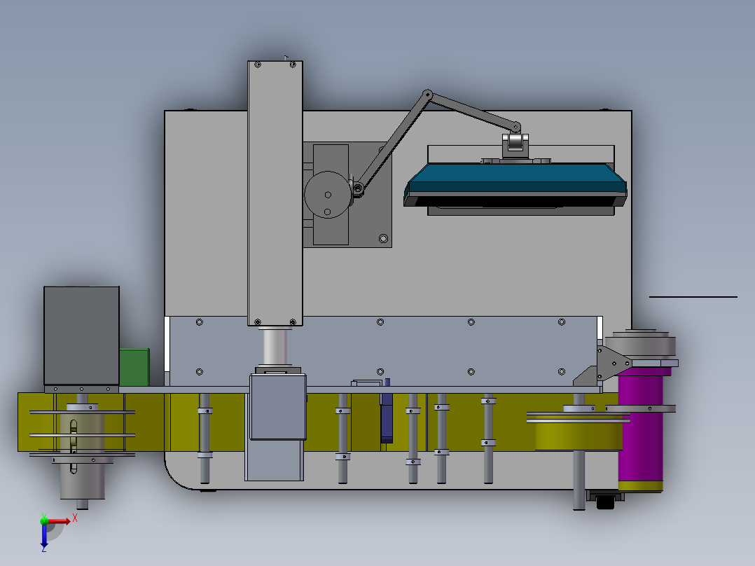 卷料自动进料激光打标(含DFM)sw17可编辑俯视图