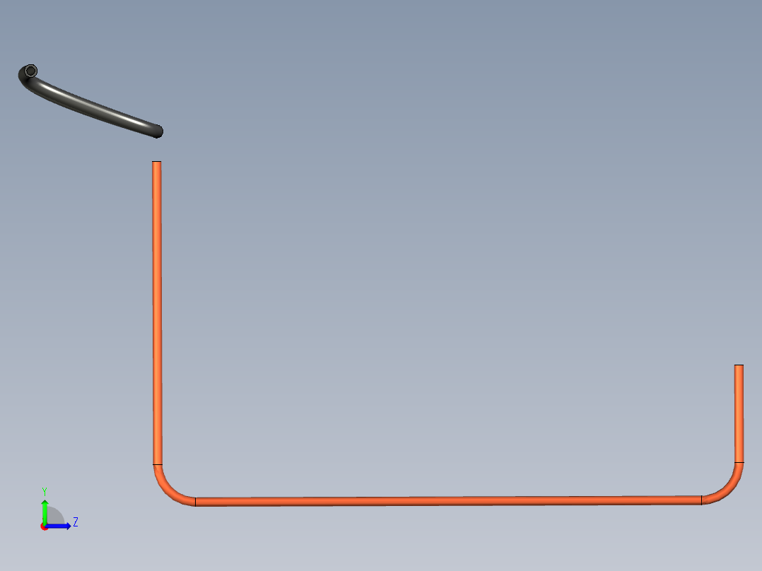 便携式烧烤拖车左视图