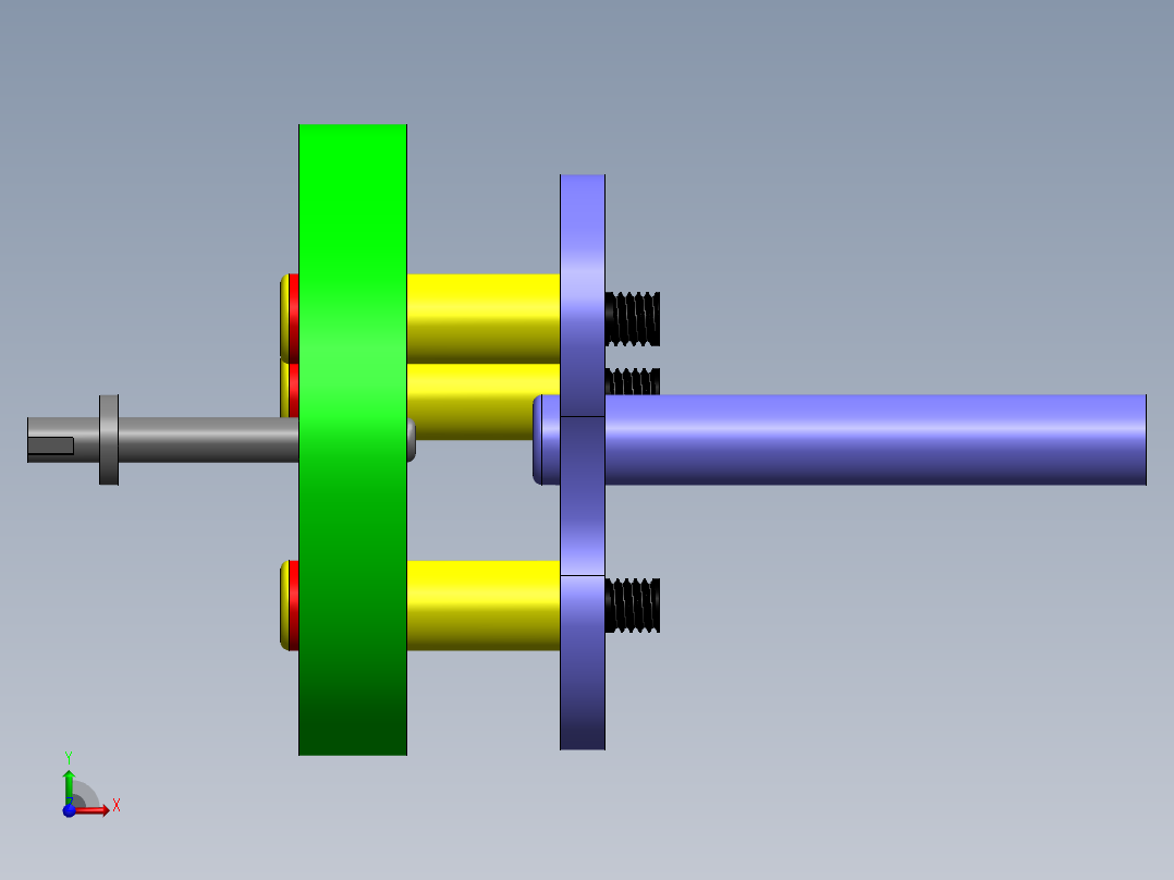 行星齿轮系统--SW前视图
