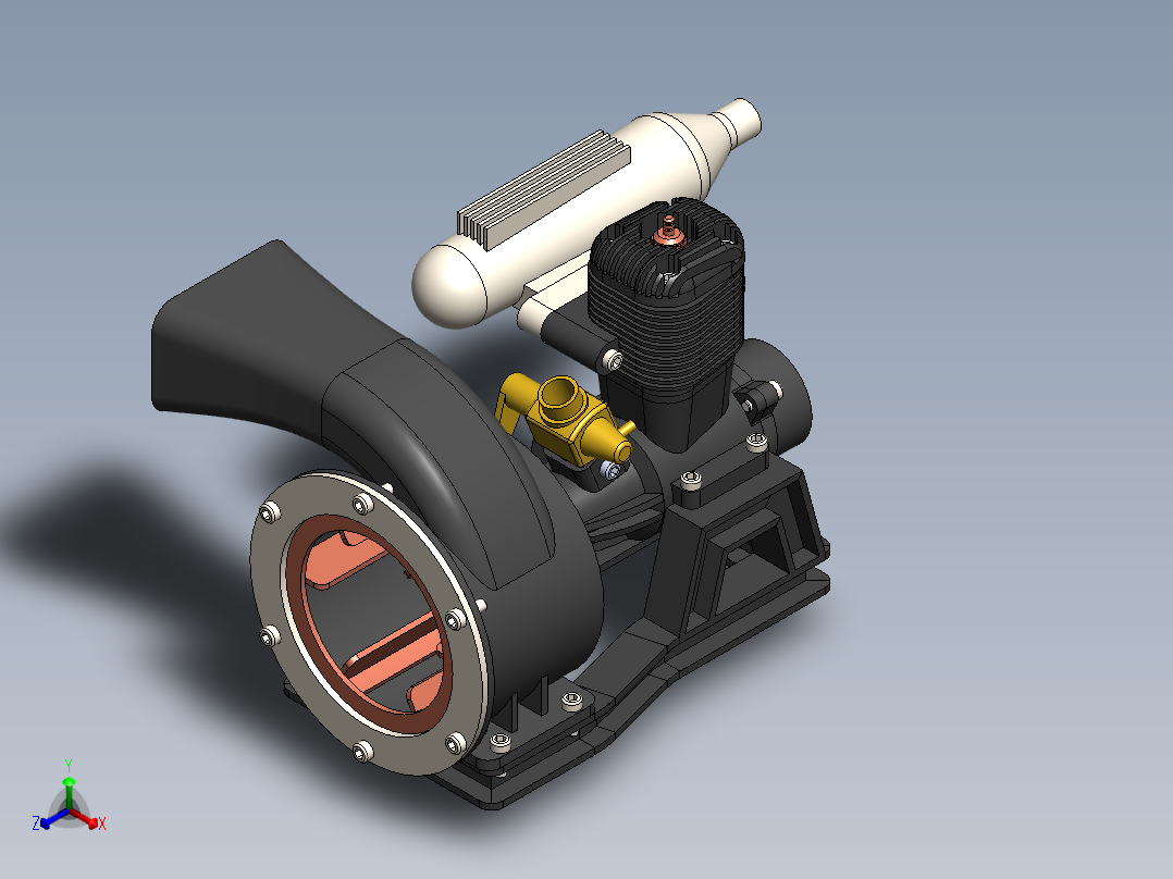 <span style='color: red'>发动机</span>鼓风机总成4