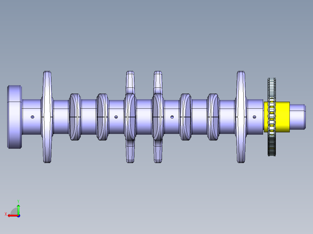发动机正时链条运动仿真后视图