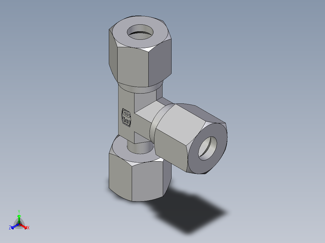 卡套式工业通用硬管接头EO_Standpipe_run_tee_EVL08LCF
