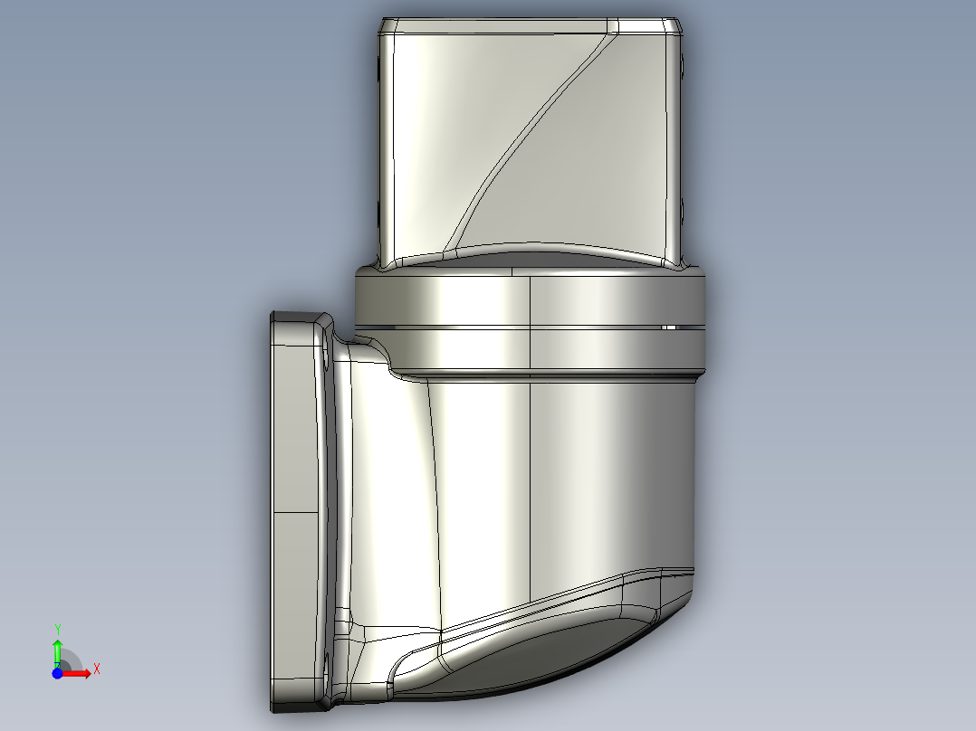 55-75-170垂直墙座.STEP前视图