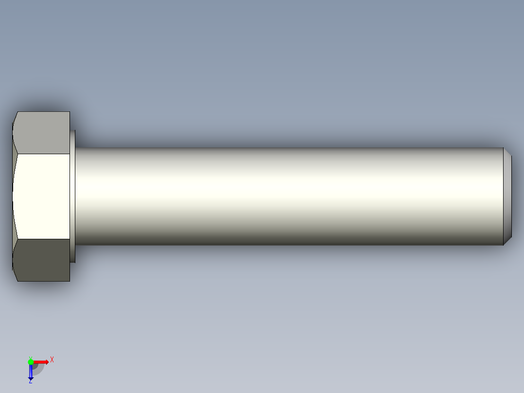 螺钉-DIN_931-M18x2.5x80_27.stp俯视图