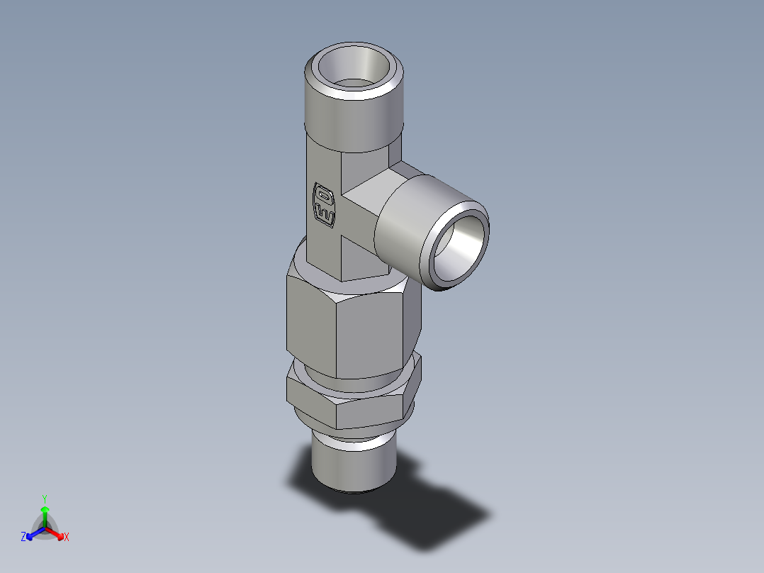 卡套式工业通用硬管接头EO_Assembled_adjustable_standpipe_run_tee_EVL08LMOMD71