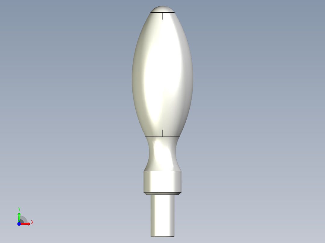 把手(固定)1000-3D多系列多零件图纸模型前视图