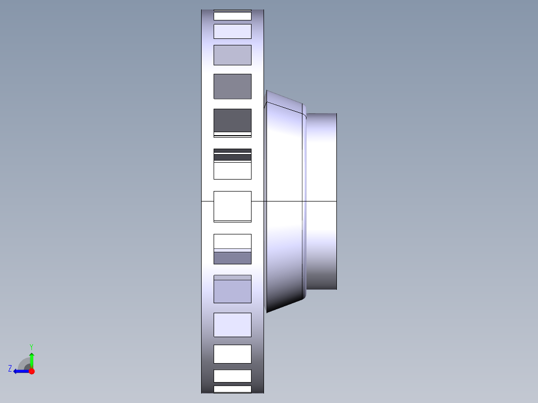 制动器 (9)右视图