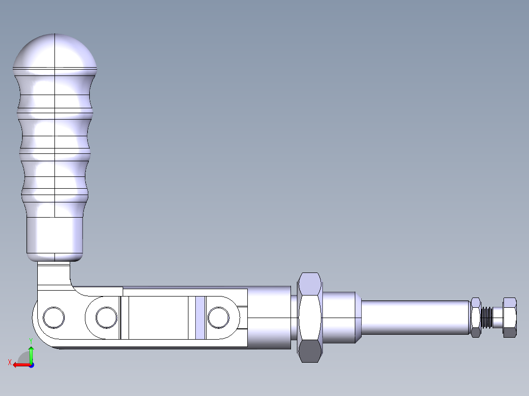 德克斯TUNKERS气缸数模T6-24P_TUENKERS后视图