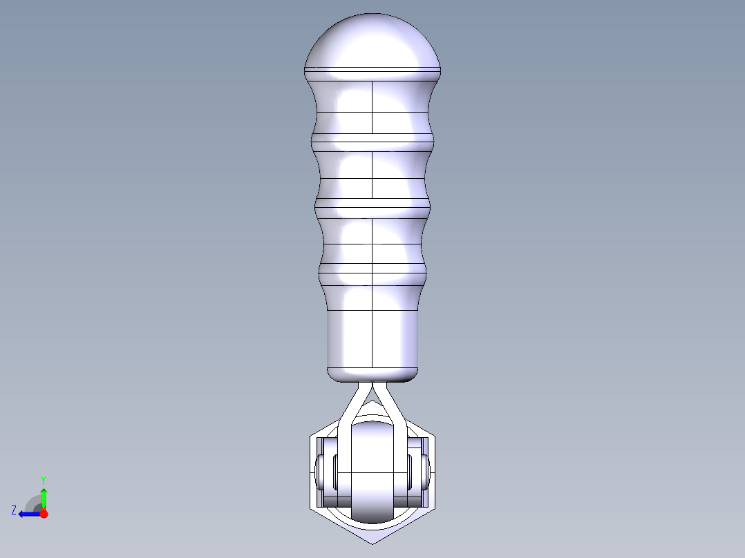 德克斯TUNKERS气缸数模T6-24P_TUENKERS右视图