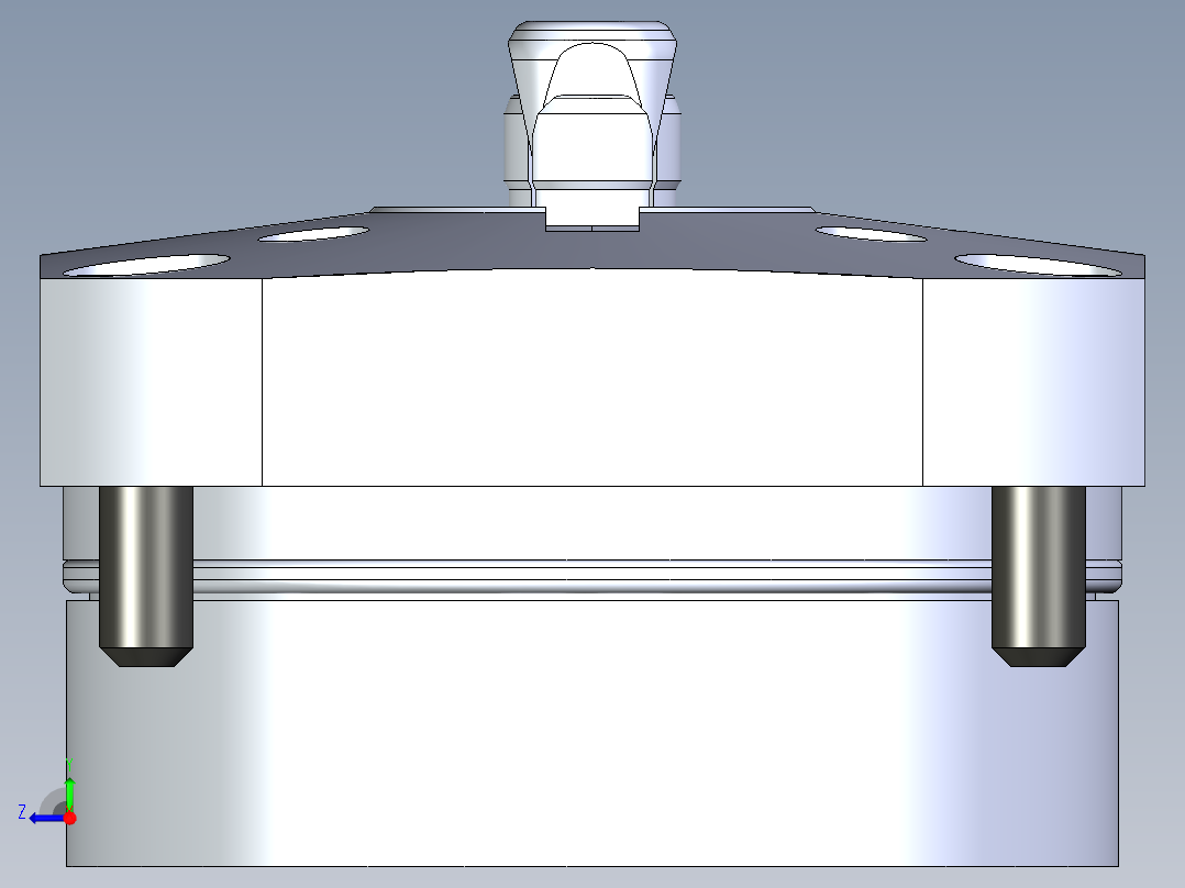 KOSMEKSWH2100-GN多系列多零件图纸模型多系列多零件图纸模型右视图