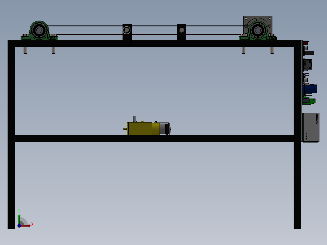 皮带输送机 (81)前视图