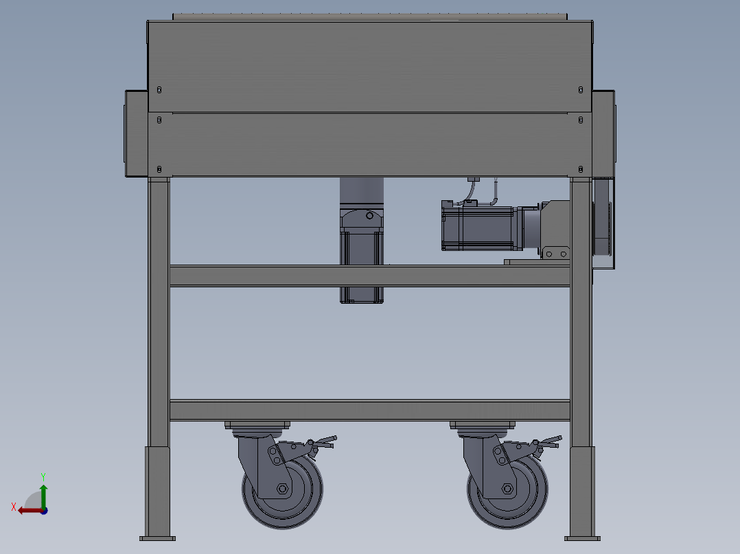 斜轮分拣机三维图==1013807==190后视图