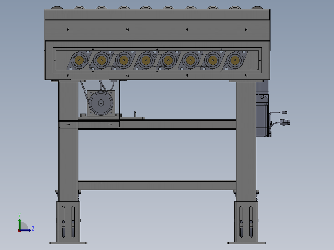 斜轮分拣机三维图==1013807==190左视图
