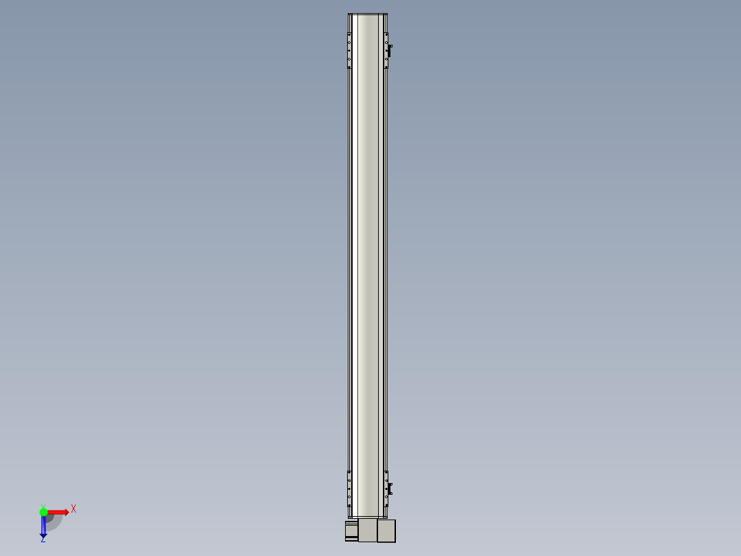 直线模组WG-LHB12-S1300-RD设计图纸俯视图
