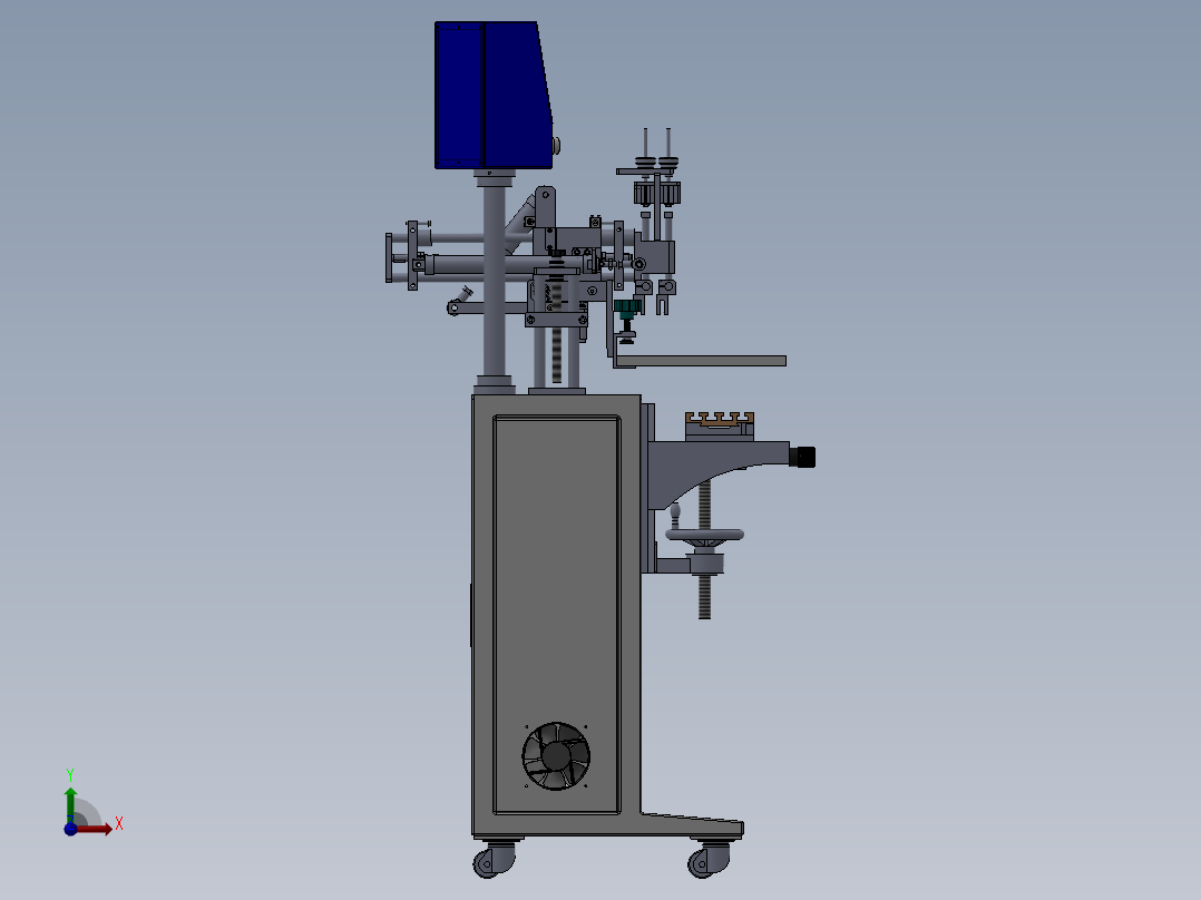 立式丝印机前视图