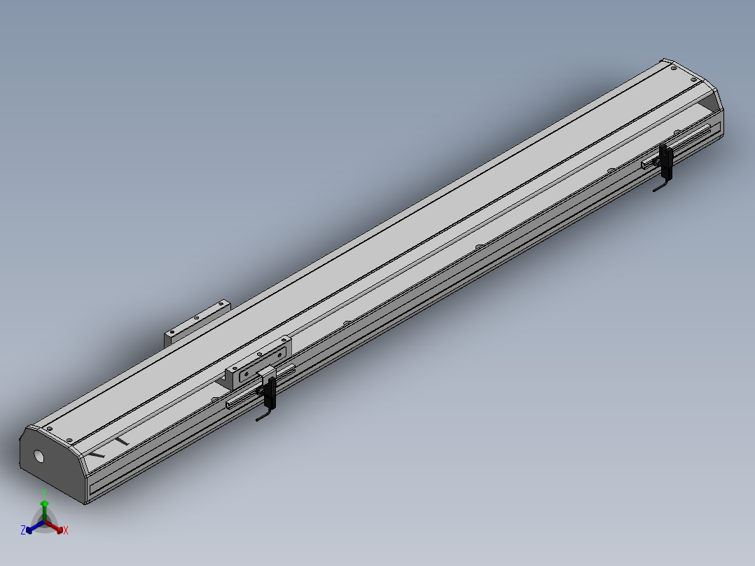 精密模组MY100-T10-600L-M-P10B-C4-C正等轴测图