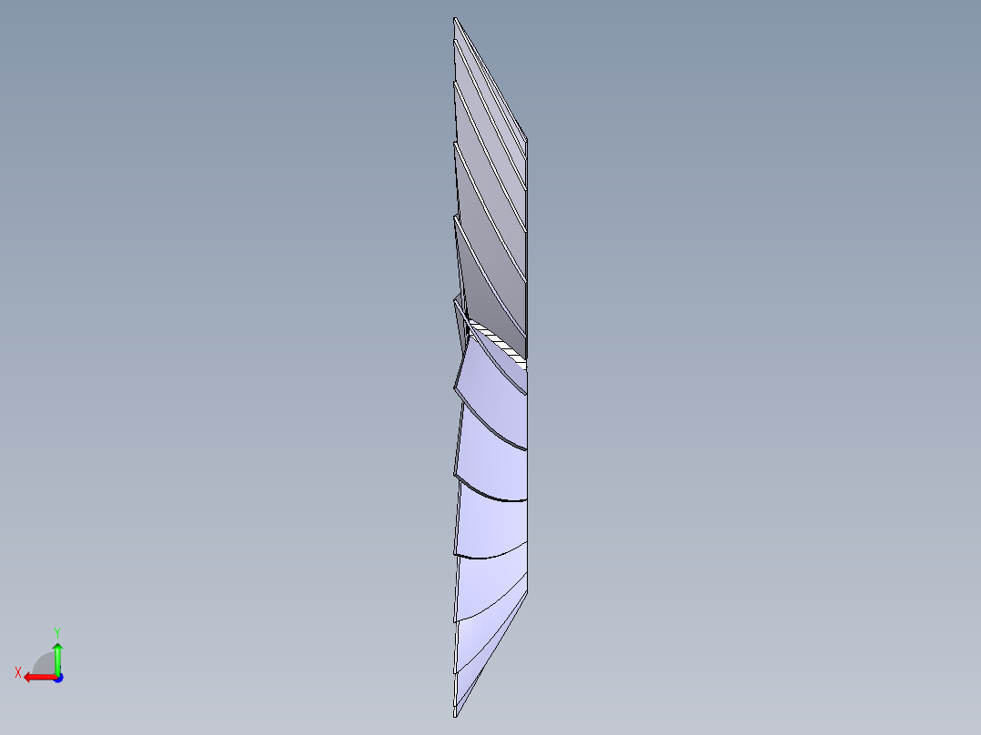 涡轮 叶片 涡扇 (28)后视图