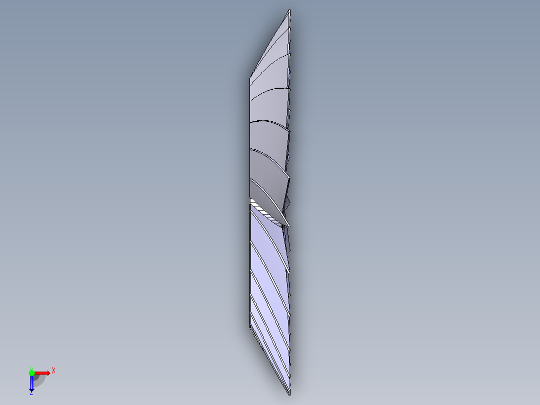 涡轮 叶片 涡扇 (28)俯视图