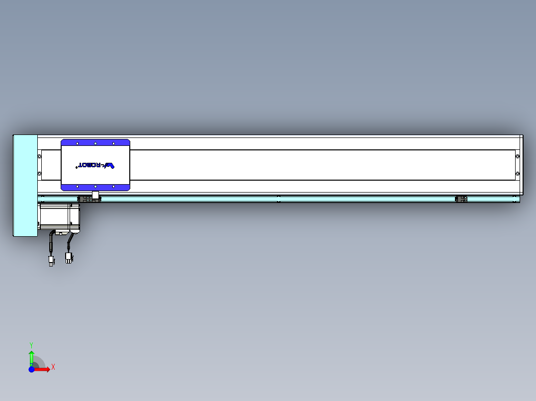 威洛博VC丝杆传动-无尘环境VC14-Lxx-C-S850-BL-ZP40-C3前视图