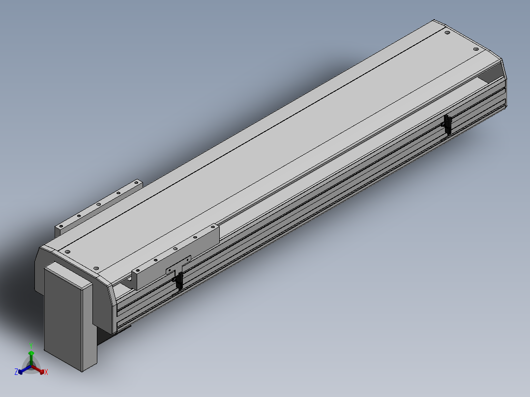 精密模组MY220-T10-750L-BM-P75B-C4-C正等轴测图