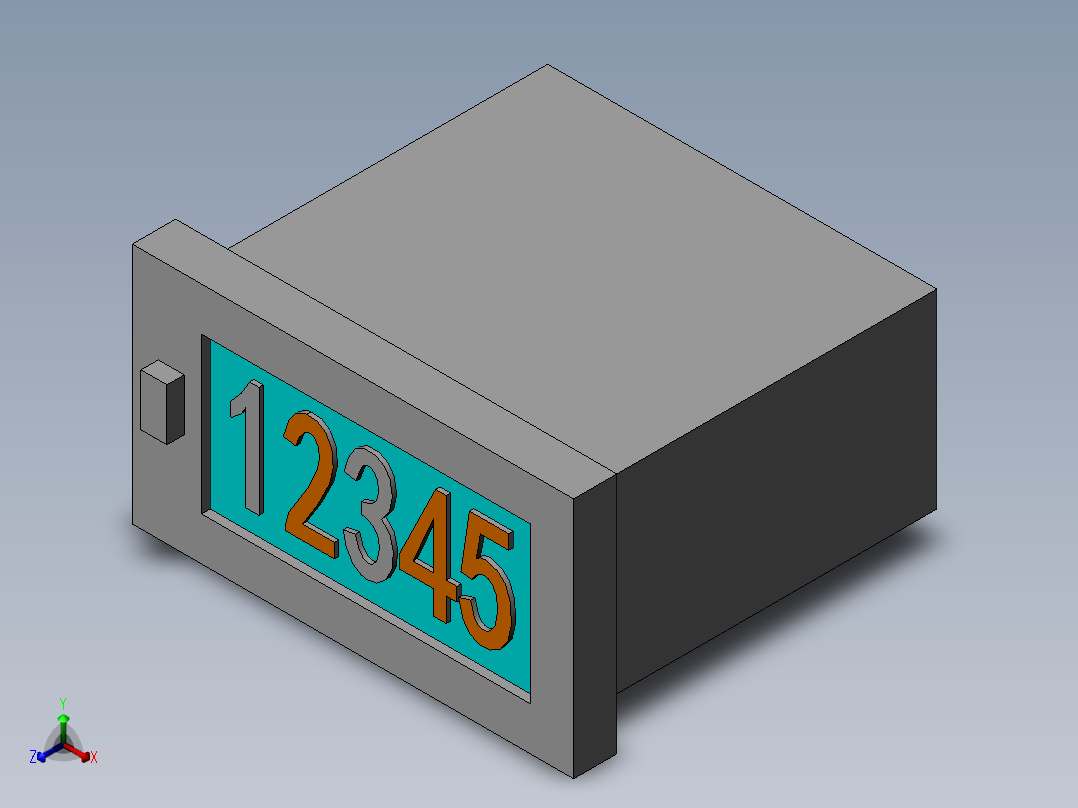 计数器正等轴测图