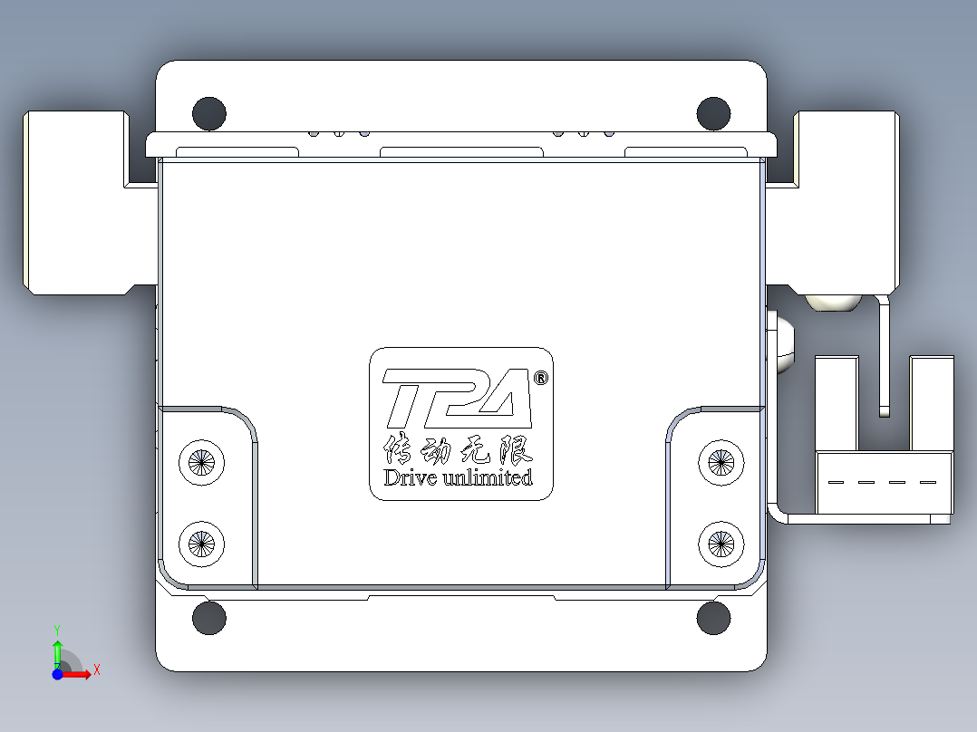 TPA-KNR-60E-1205C-L550A1-M-P40-N3线性模块铝制底座前视图