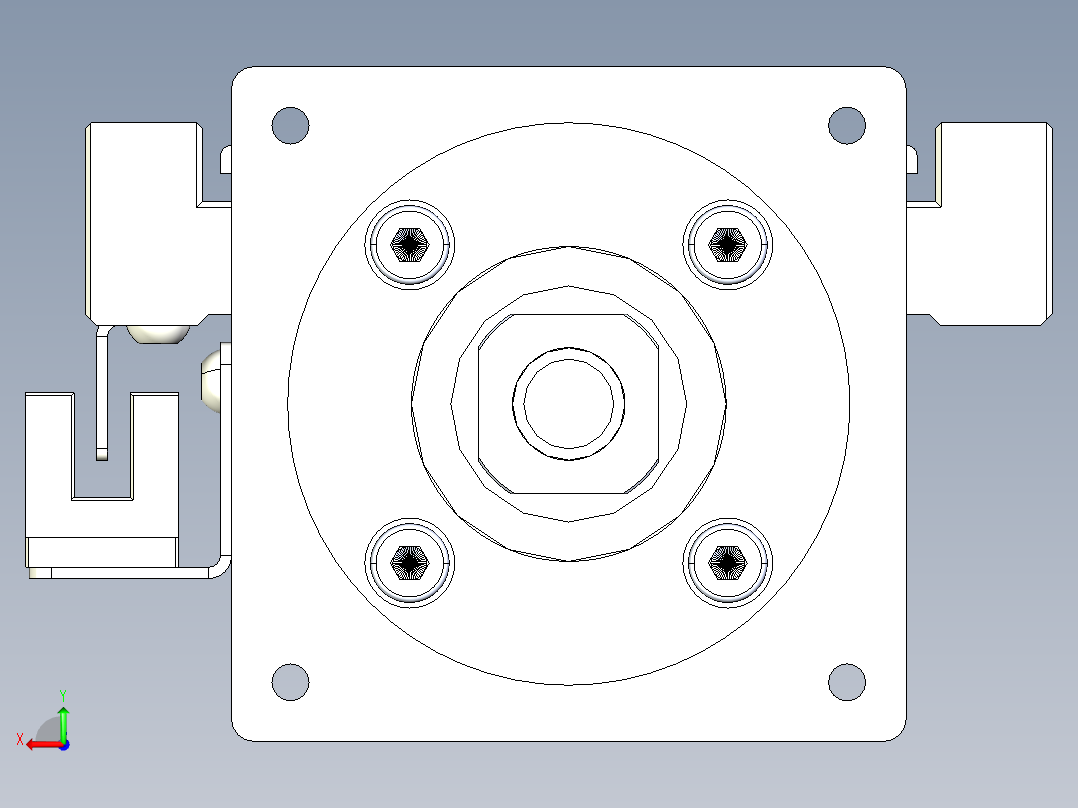 TPA-KNR-60E-1205C-L550A1-M-P40-N3线性模块铝制底座后视图