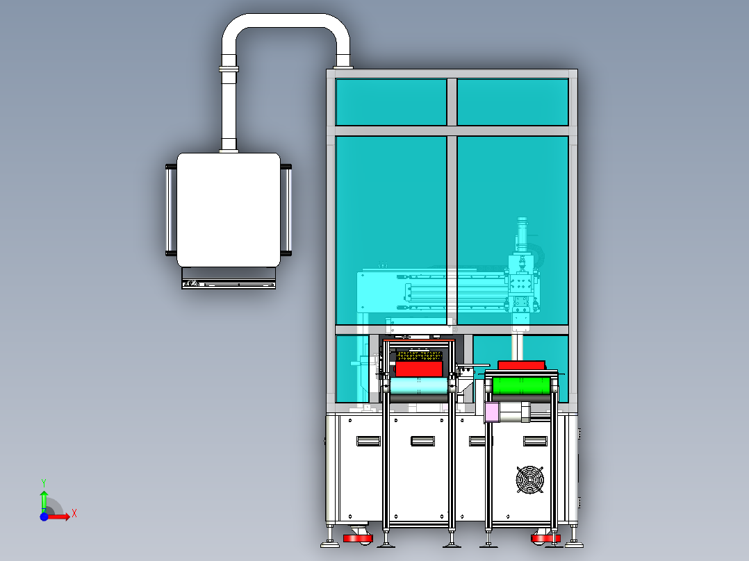 OCV检测分选机catia前视图
