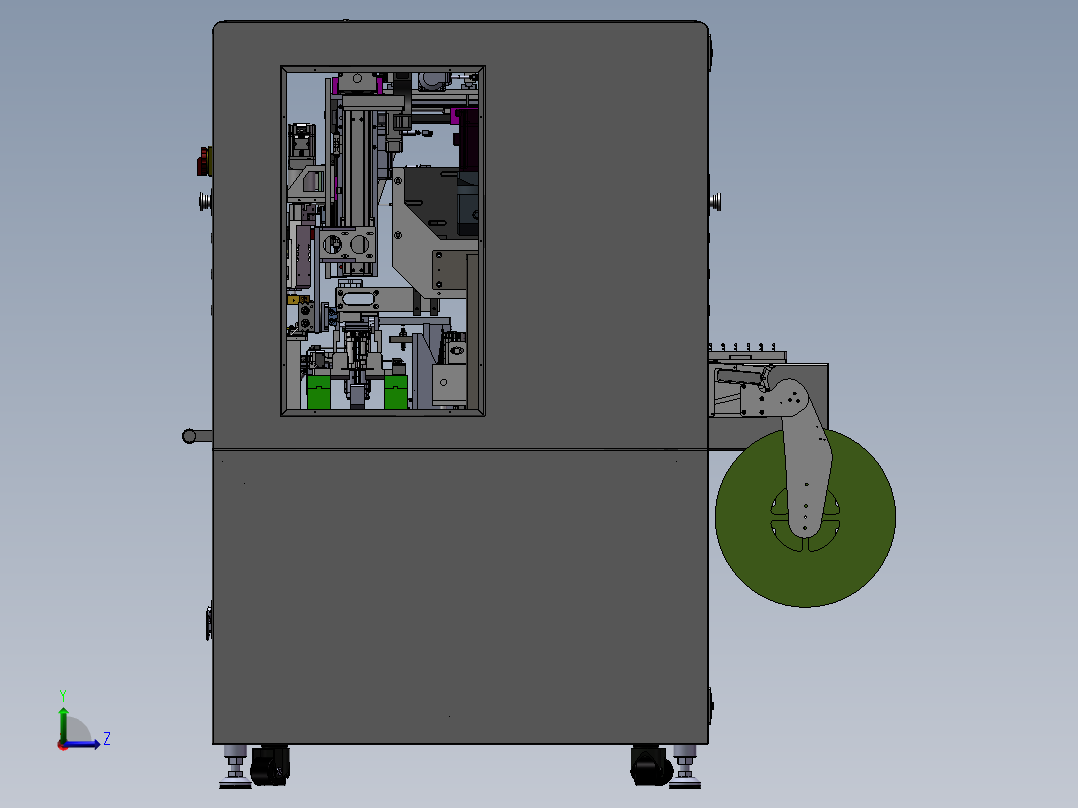 电池联结镍片焊接机sw22可编辑左视图