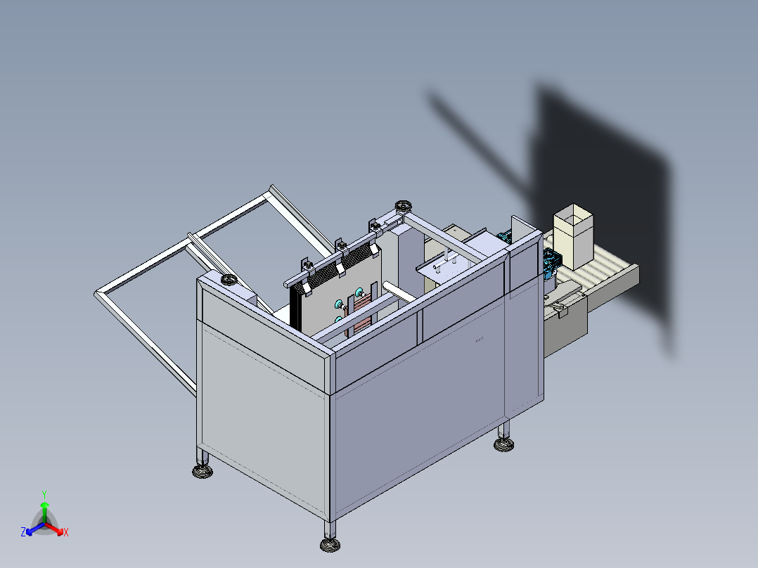 纸箱成型机 3D图纸 3D模型 设计素材参考资料step格式文件正等轴测图