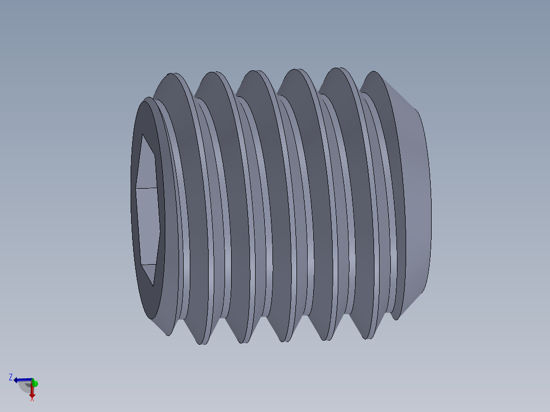 UNC 平头紧定螺钉-UNC SET SCREW 0.500 x0.500.SLDPRT